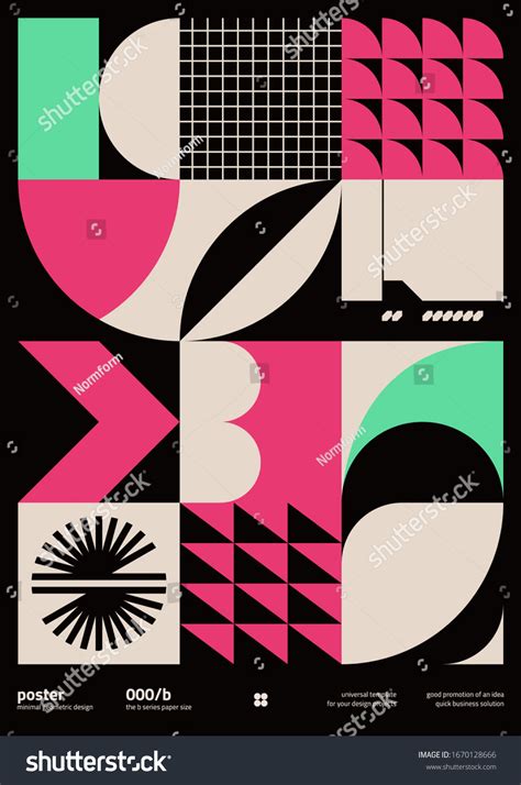 Postmodern Graphic Design A4 Size Vector Stock Vector (Royalty Free ...