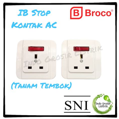 Jual Ib Stop Kontak Ac Broco Stop Kontak Ac Cream Putih Broco Galleo