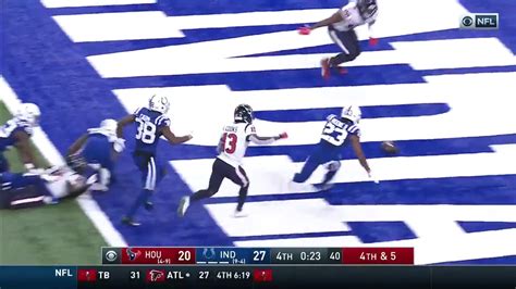 Houston Reciever Makes Catch Then Loses The Ball Into The Endzone