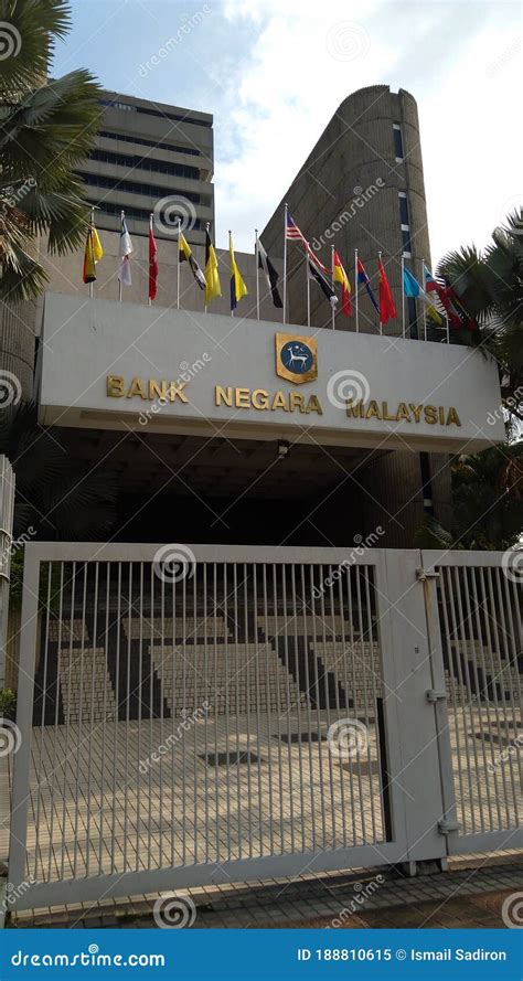 Fassade Der Zentralbank Malaysias Als Bank Negara Malaysia