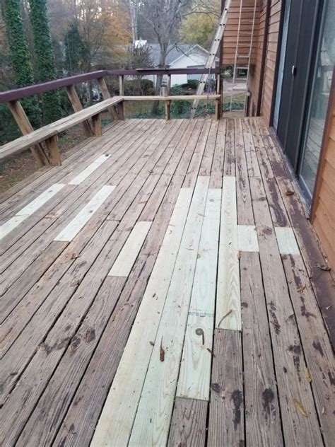 Roswell Ga Deck Staining Project Including Wood Replacement