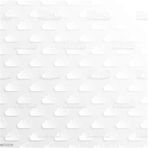 Abstract White Background Cloud Pattern Stock Illustration - Download ...