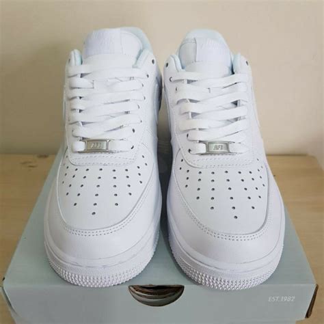 Nike Air Force Nuevo Af Blanco Puro Air Force Hombres Zapatos