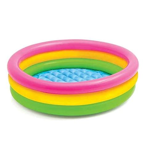 Ripley Piscina Inflable Aros Arcoiris Intex X Cm