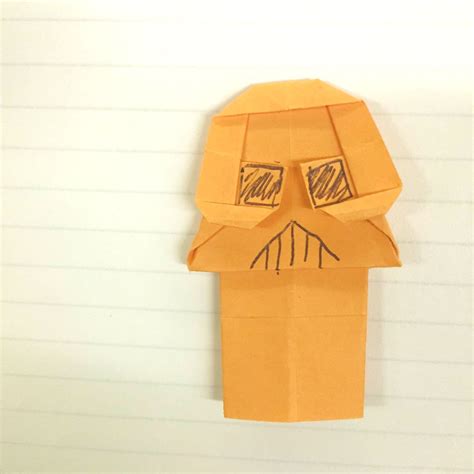 Origami Darth Vader Star Wars Origami Tutorial And Directions