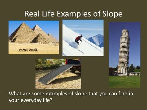 Slope Intercept Form Real World Examples You Should Experience Slope ...