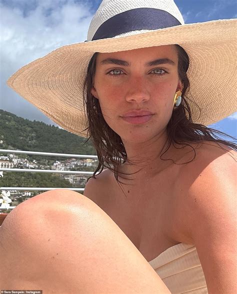 Victoria S Secret Model Sara Sampaio Wears A Bikini As She Stays At A Resort On Italy S Amalfi