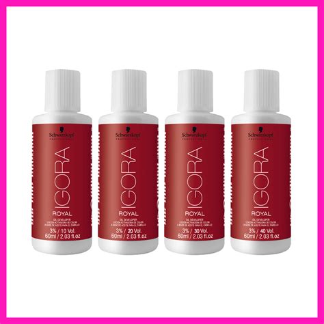 Igora Royal Ox Água Oxigenada Schwarzkopf Professional 60ml Shopee Brasil