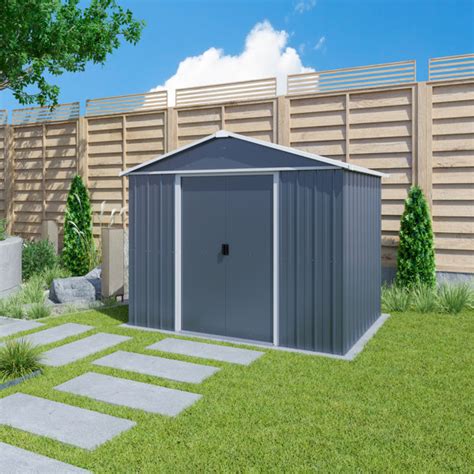 YardMaster Apex 10 Ft W X 8 Ft D Metal Garden Shed Wayfair Co Uk