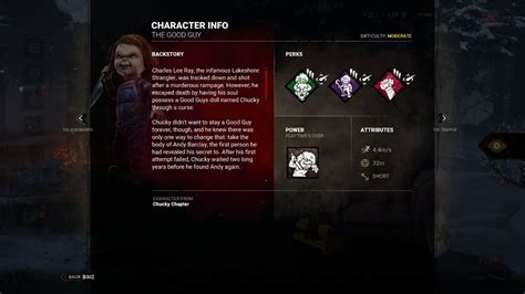 Character Info Official Dead By Daylight Wiki