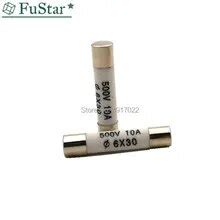 10Pcs 6 30 High Pressure Smelt To Break Fuse 6x30mm Fuse 500V 0 5A 1A