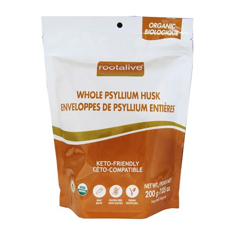 Rootalive Organic Whole Psyllium Husk