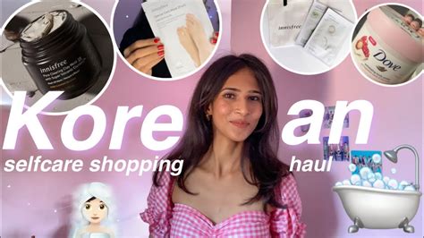 Shopping For Self Care 🧖‍♀️ Korean Skincare Hair Styling Products