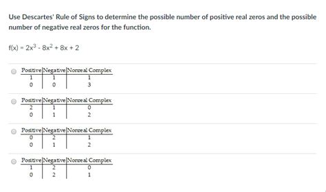 Descartes Rule Of Signs Calculator Calculator Cgw