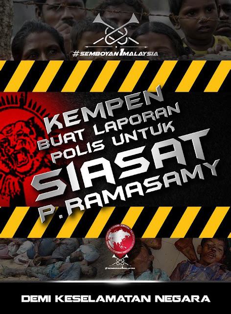 Kempen Buat Laporan Polis Terhadap P Ramasay DITERUSKAN SAPA MALAYSIA