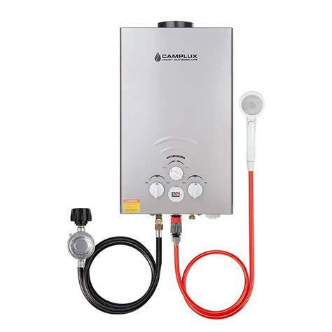 Portable Propane Tankless Water Heater , Camplux 2.11 GPM On Demand ...