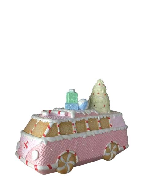 Pastel Volkswagen Kombi Decor LED St Nicholas Christmas Cave