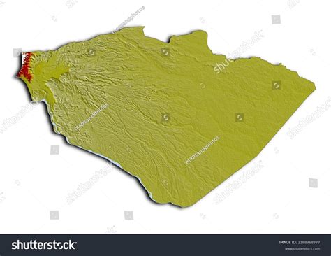 Pastaza Province Ecuador Map Shaded Relief Stock Illustration ...