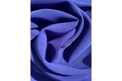 Royal Blue Crepe De Chine Cloth Of Gold Haberdashery Ltd