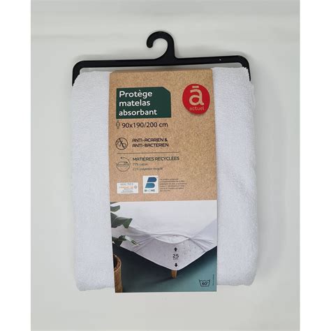 Actuel Prot Ge Matelas Absorbant En Coton Anti Acariens Anti Bact Riens