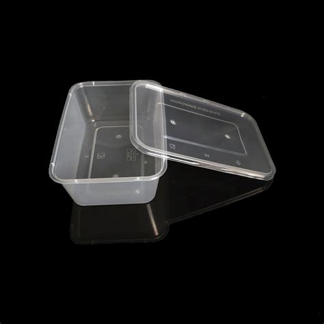 Ml Plastic Disposable Transparent Microwave Safe Square Takeaway