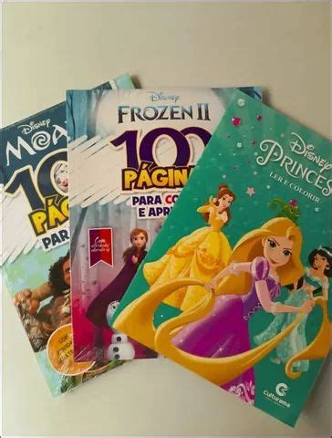 Kit Livros Para Colorir E Aprender Livreto Princesas Disney Livros