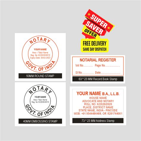 Notary Stamp Notary Attestation Stamp Notary Stamp For Advocates