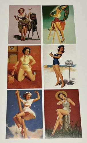 Pinup Postcard Lot Of Risqu Bikini Girl Fashion Beauty Vintage Postcard
