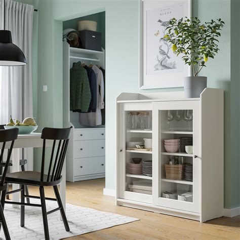 HAUGA vitriinkapp valge 105x116 cm | IKEA Eesti