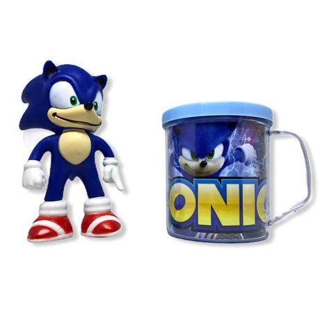 Venda Quente Novo Boneco Sonic Action Figure Copo Caneca