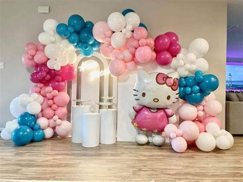 Hello Kitty Birthday Party Balloon Arch