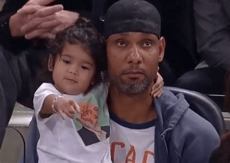 Tim Duncan Brought His Daughter to a Spurs Game - Sports Gossip