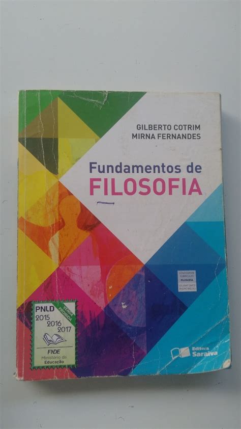 Livro Fundamentos Da Filosofia Volume Único Cotrim MercadoLivre