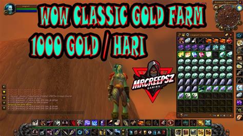 Cari Receh Dulu Boss Wow Classic Gold Farm Indonesia Youtube