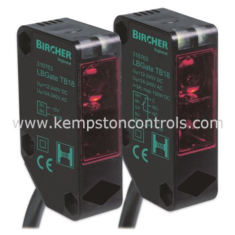 Bircher 316763 BIRCHER PHOTOCELL LBGATETB18 THRU BEAM LIGHT BARRIER