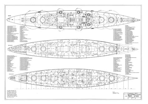 Bismarck Battleship Diagram