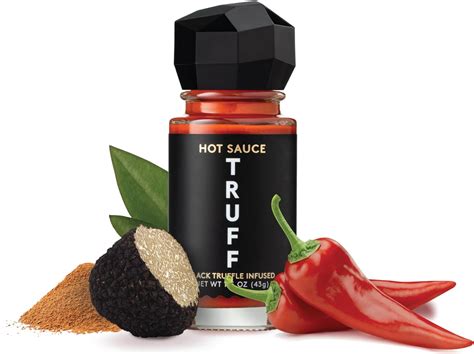 TRUFF Hot Sauce 4 Pack Mini Set Portable Travel Bottles Of Gourmet Hot