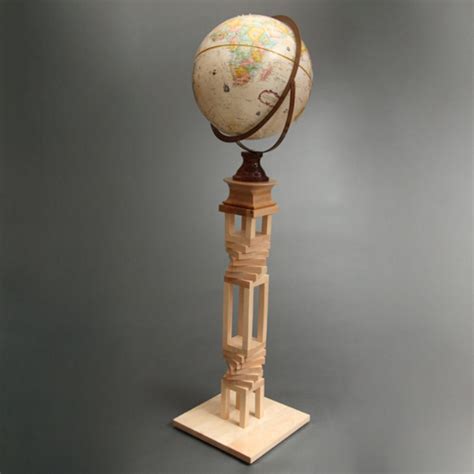 Custom Wood Globe Stand Toms Woodcrafts