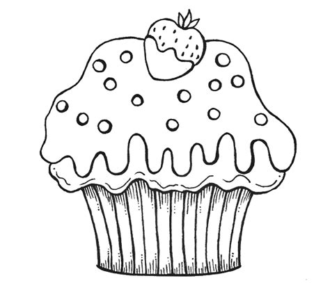 Cute Cupcake Drawing at GetDrawings | Free download