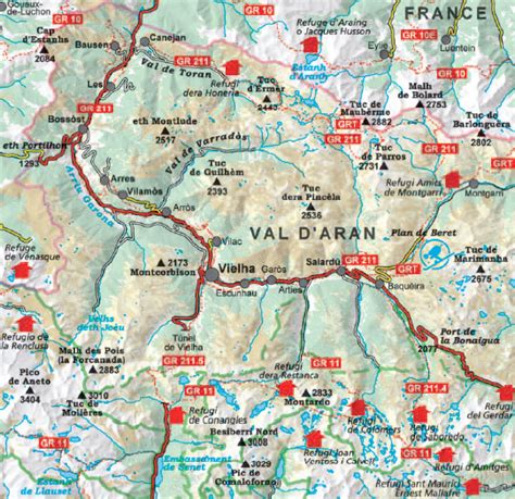 Val d Aran 1 40 000 Mapas excursionistas y topográficos Mapiberia f b