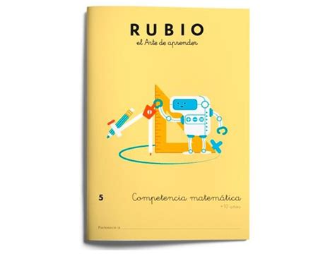 Cuaderno Rubio Competencia Matematica 5 Firpack