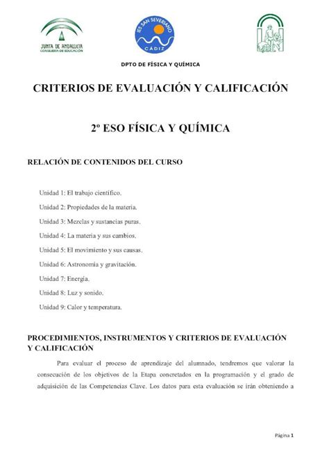 Pdf Criterios De EvaluaciÓn Y CalificaciÓn 2º Eso FÍsica Y … · 2019