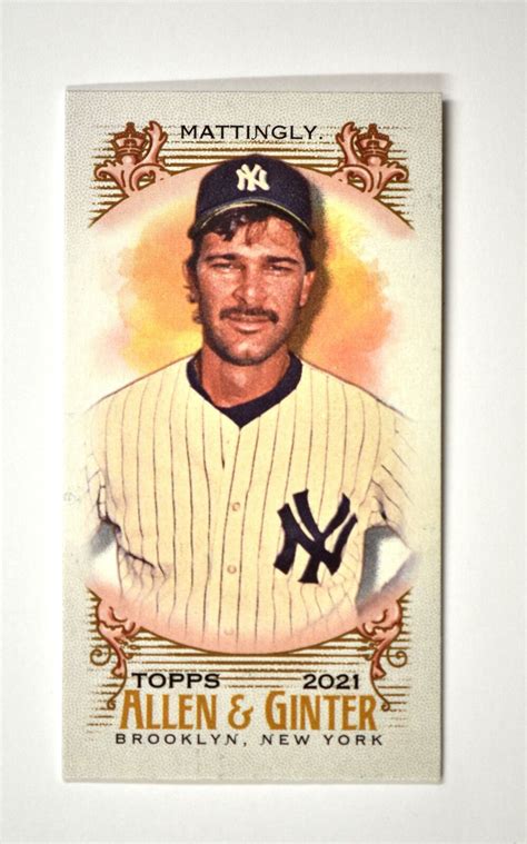 2021 Topps Allen Ginter Mini A G Back 197 Don Mattingly New York