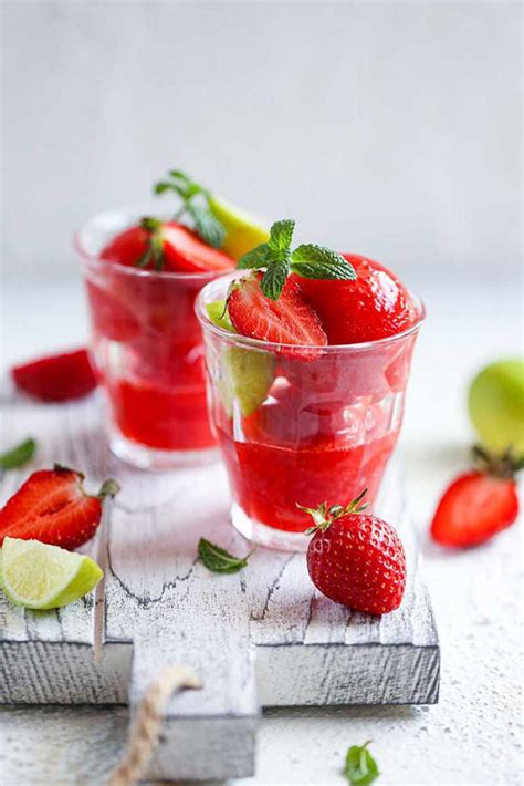 Strawberry Lime Sorbet Recipe