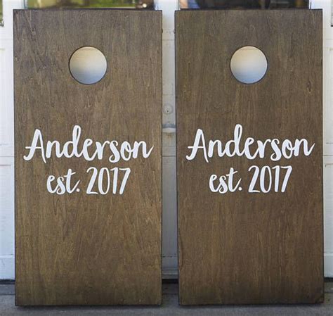 Custom Cornhole Boards ONLY Bean Bag Toss Etsy Custom Cornhole