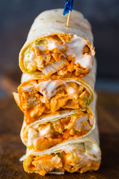 5 Minute Buffalo Chicken Wraps Gimme Delicious