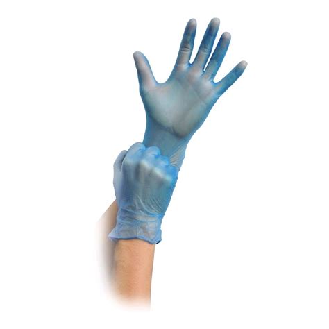 Maimed Vinyl Blue Pf Gloves Powder Free Disposable 100 Items