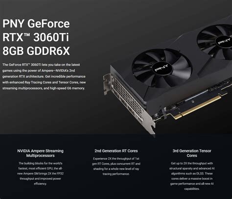 PNY nVidia GeForce RTX 3060 Ti VERTO 8GB Video Card VCG3061T8LDFBPB1 ...