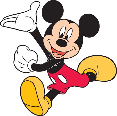 Mickey Mouse Disney Cartoon Character Happy Face Mickey Mouse Editorial ...