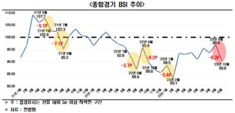 10월 경기전망 부정적bsi 낙폭 26개월만에 최대 한국경제